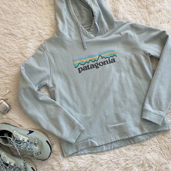 Patagonia Mint Pastel Hoodie Sweater Size M - Picture 2 of 11